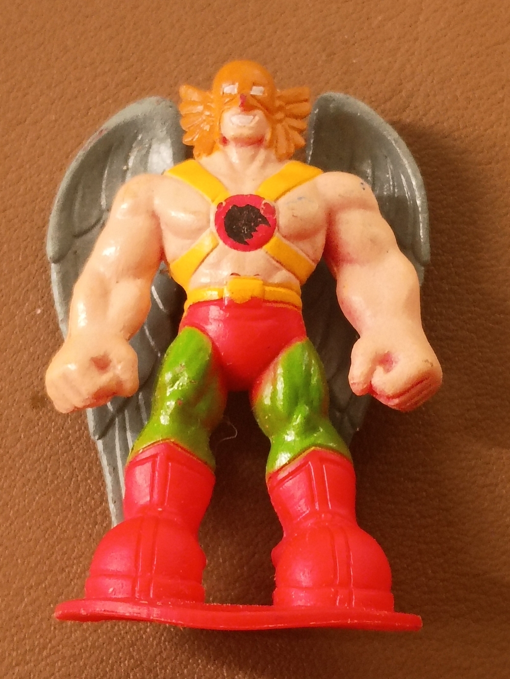 Vtg DC Comics Hawkman Action Figure Figurine Super Hero Toy Muscular Wings